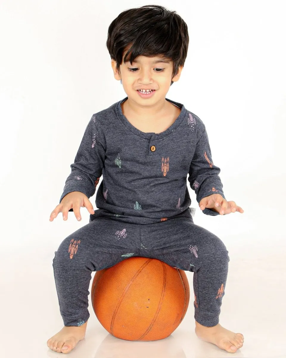 Lift Off To Space Boys Jogger Set