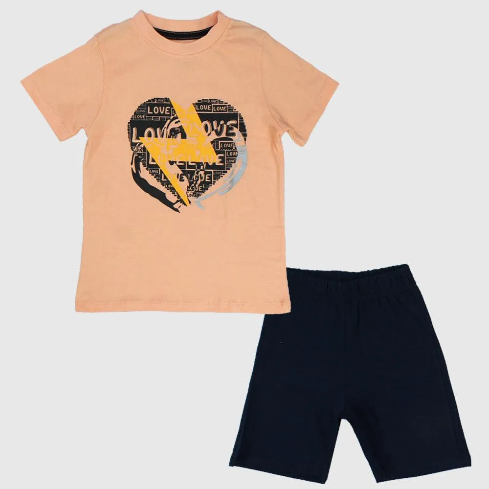 Lots Of Love Short-Sleeved Pajama