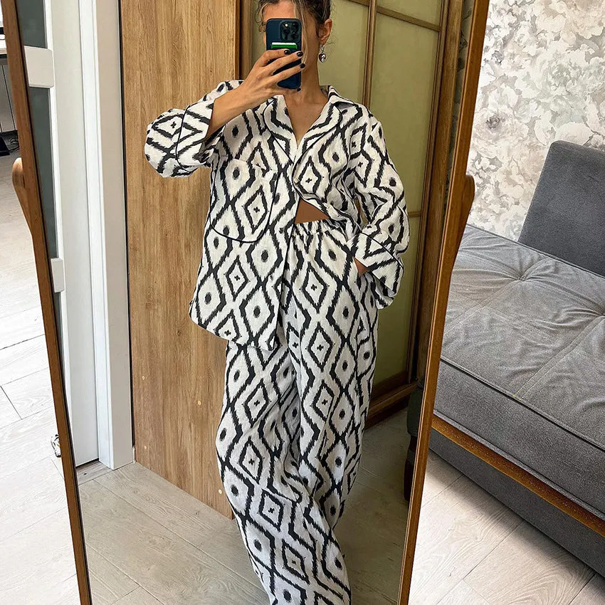 Luxury Printed Pajama Set