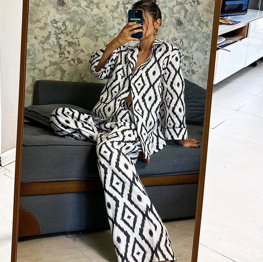 Luxury Printed Pajama Set