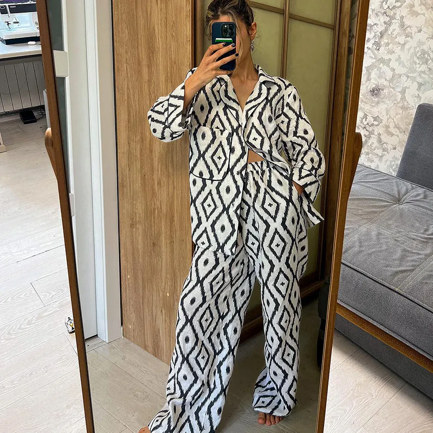 Luxury Printed Pajama Set