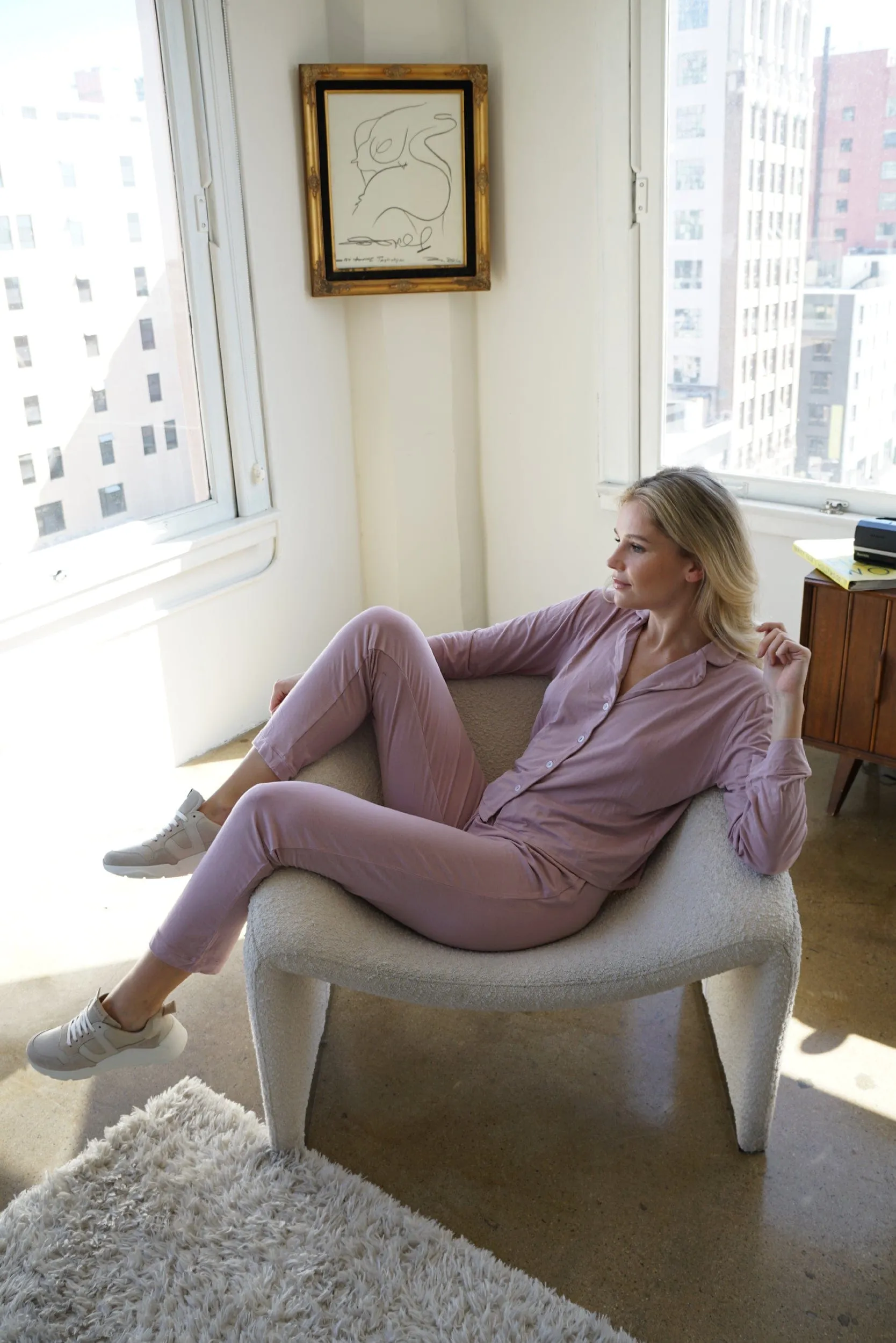 Maggie Modal Lounge Set - Wood Rose