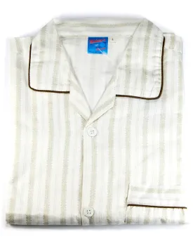 Maheen's Creation Nightdress For Men - Striped Design Nightwear