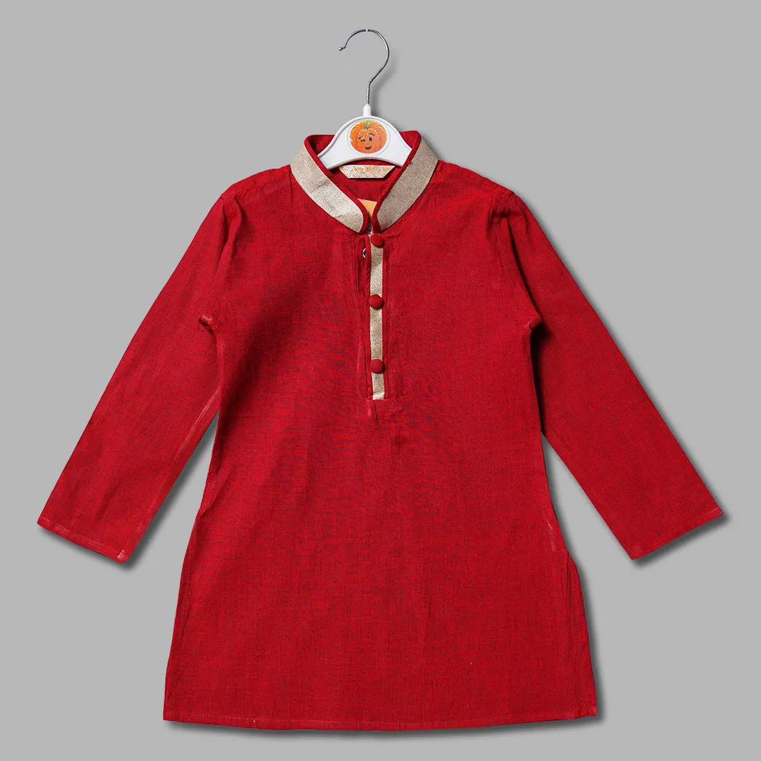 Maroon & Orange Boys Kurta Pajama