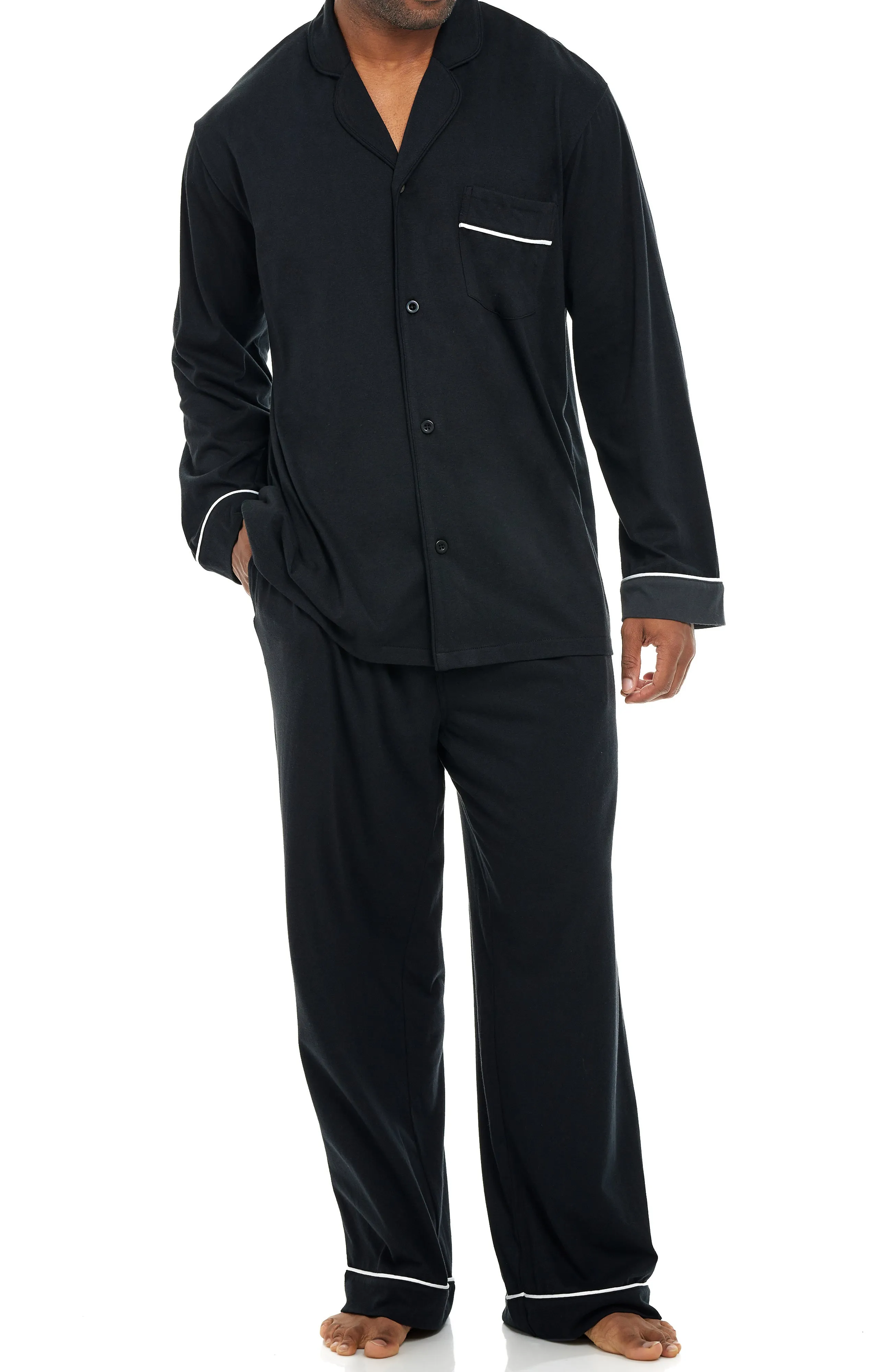 Mens Classic Knit Pajamas Set