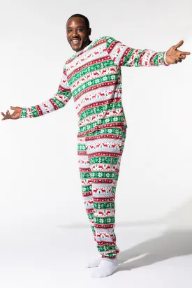 Mens Fammy Jammies Holiday Fair Isle 2 Piece Pajama Set