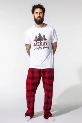 Mens Fammy Jammies Merry Xmas 2 Piece Pajama Set