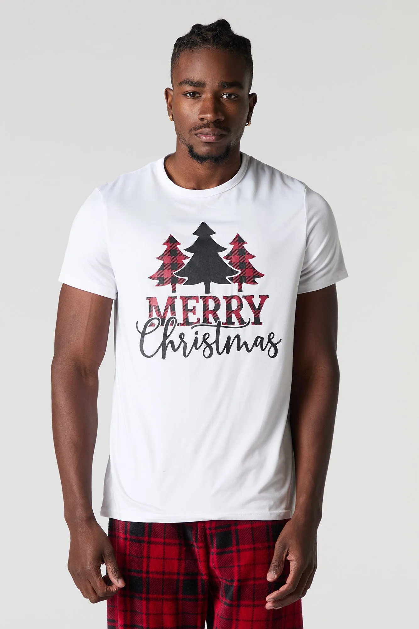 Mens Fammy Jammies Merry Xmas 2 Piece Pajama Set