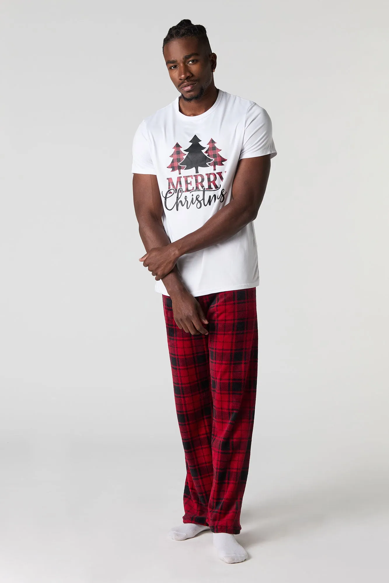 Mens Fammy Jammies Merry Xmas 2 Piece Pajama Set