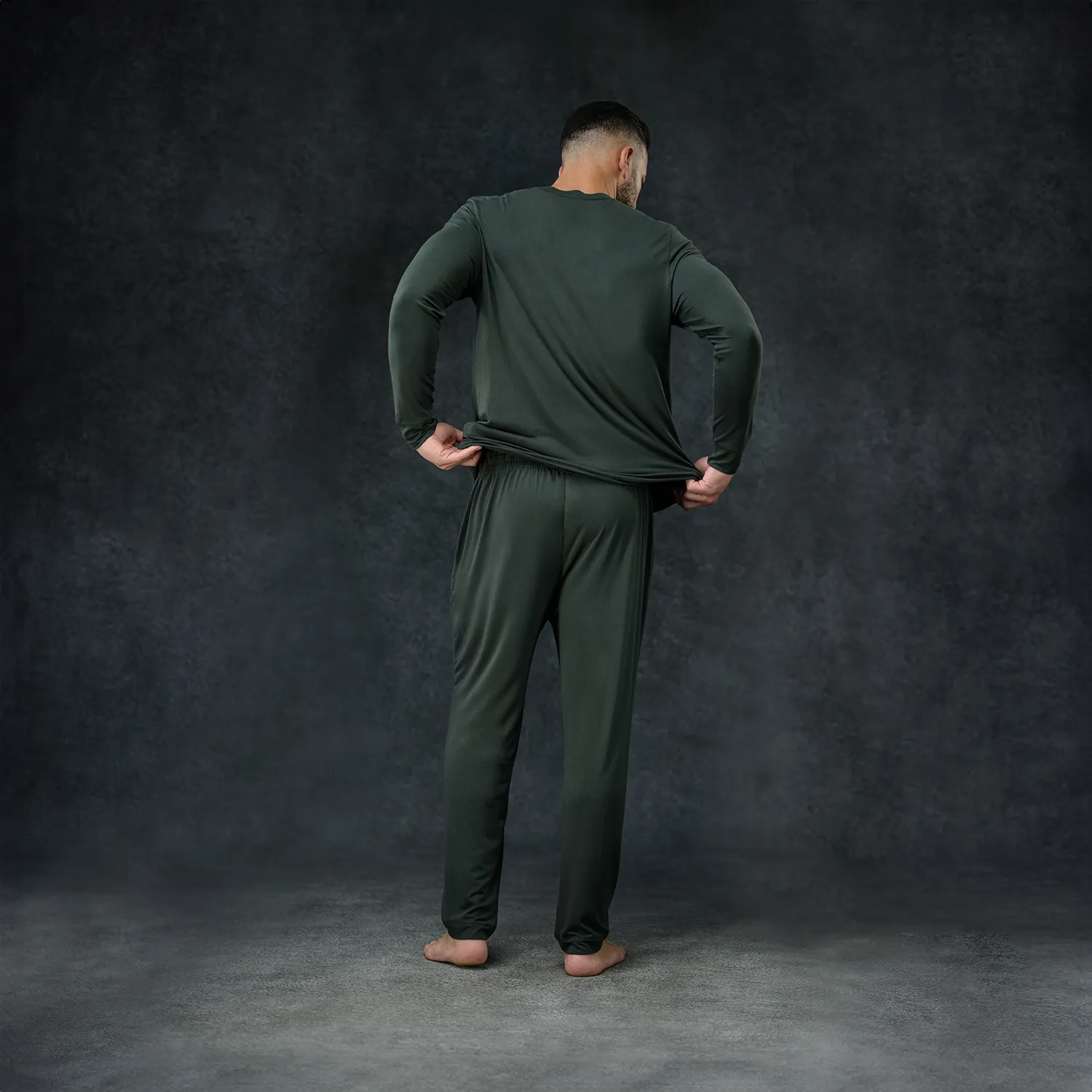 Men's Pajama Set - Pant   Shirt (Evergreen)