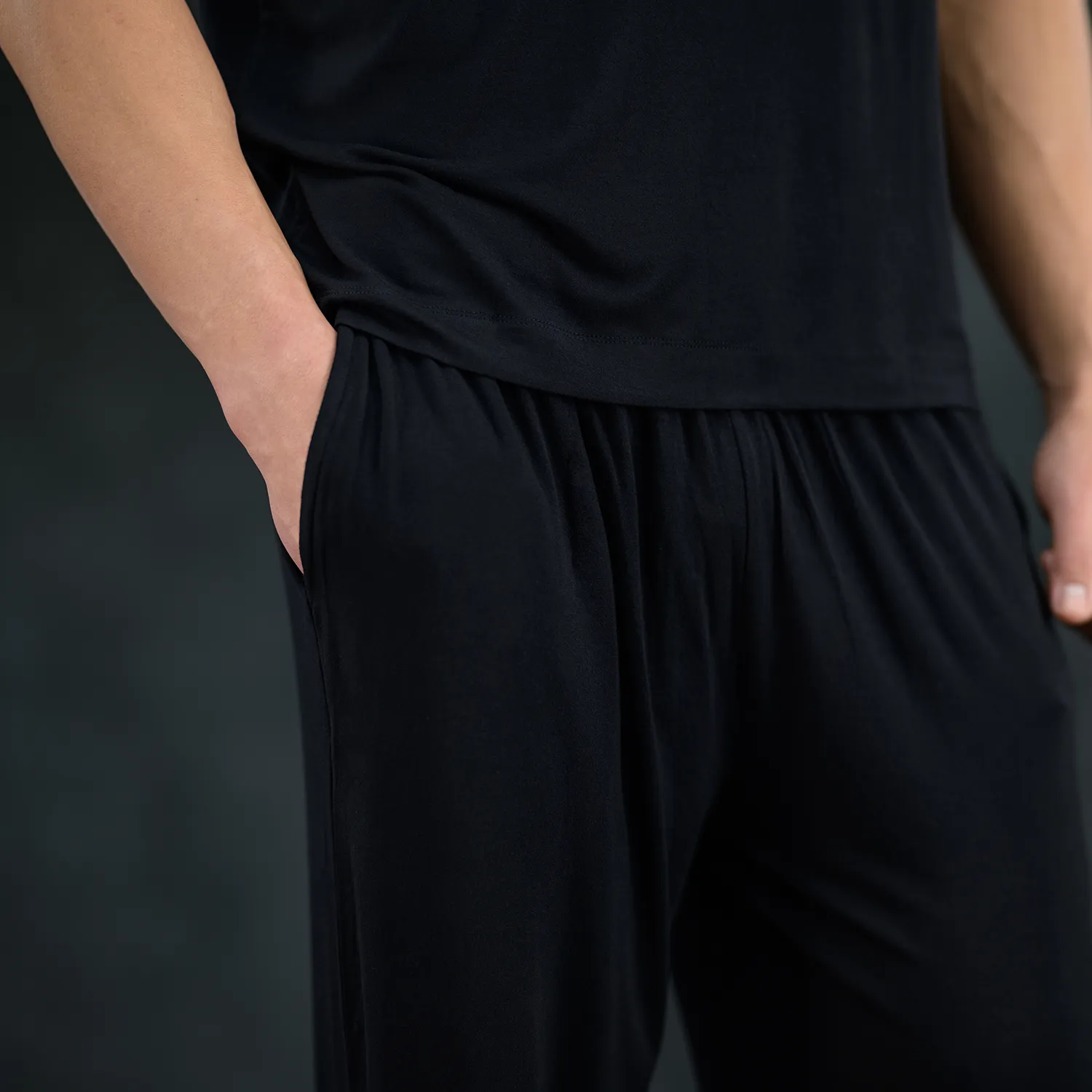 Men's Pajama Set - Pant   Tee (Onyx)