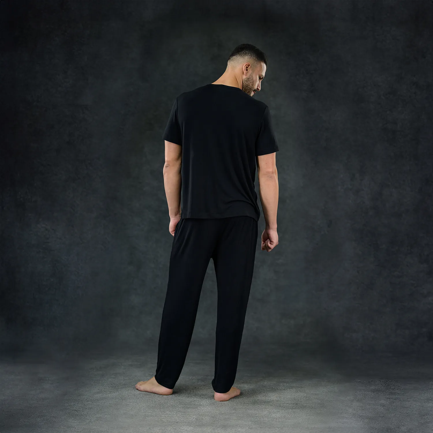 Men's Pajama Set - Pant   Tee (Onyx)