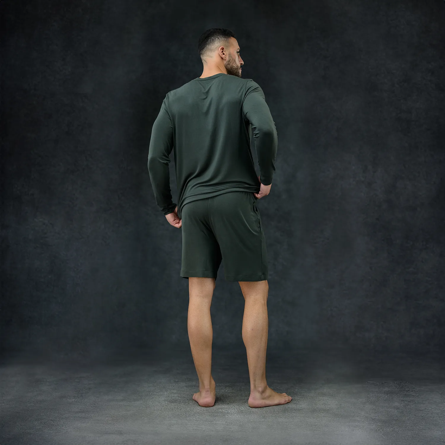 Men's Pajama Set - Short   Shirt (Evergreen)