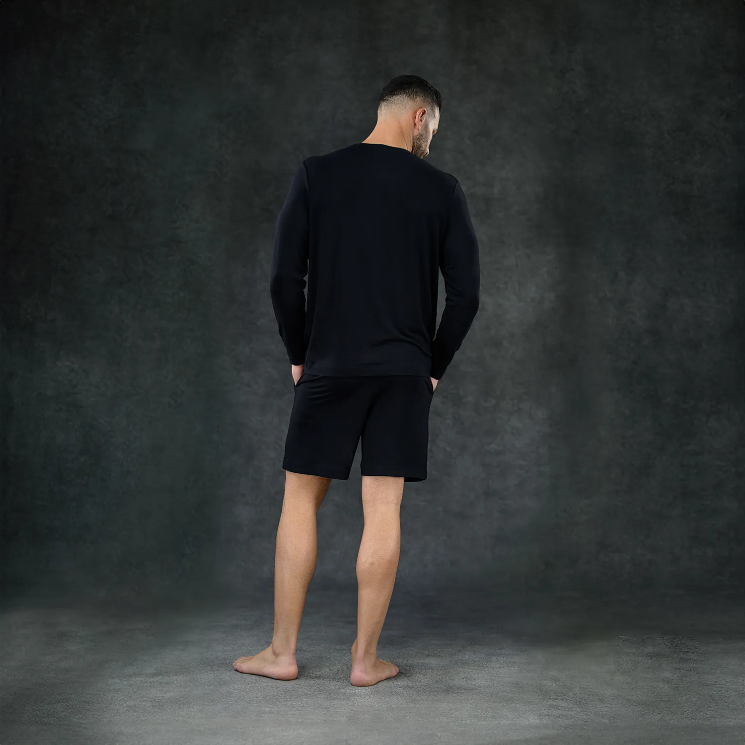 Men's Pajama Set - Short   Shirt (Onyx)