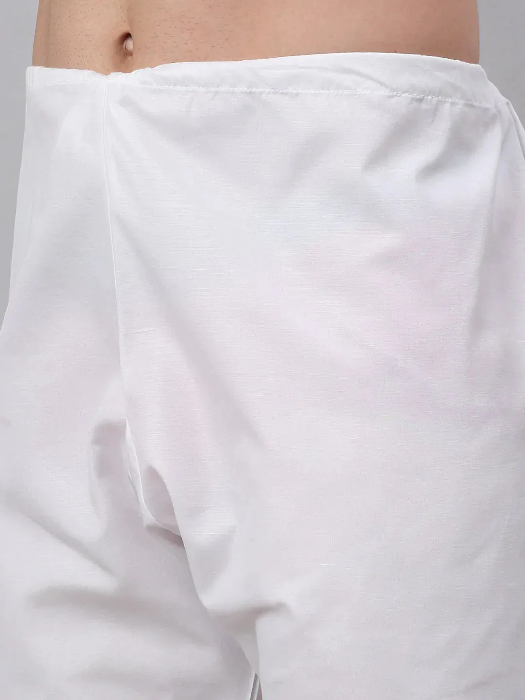 Men'S Pink Collar Embroidered Woven Design Kurta Pajama