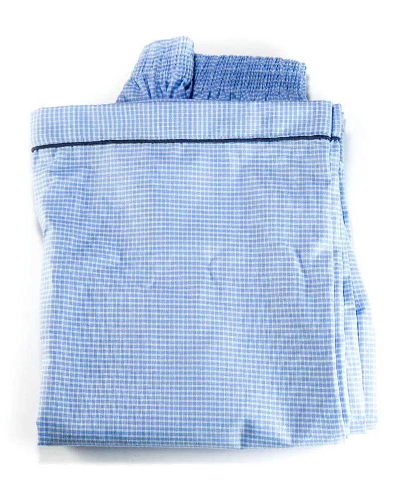 Mens Wedding Nightdress - Checkered Design Nightwear By Hy-Brow Plus High Classic
