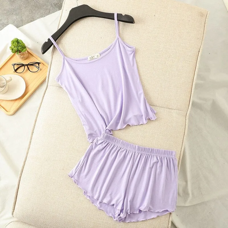 Modal Camisole Sexy Shorts