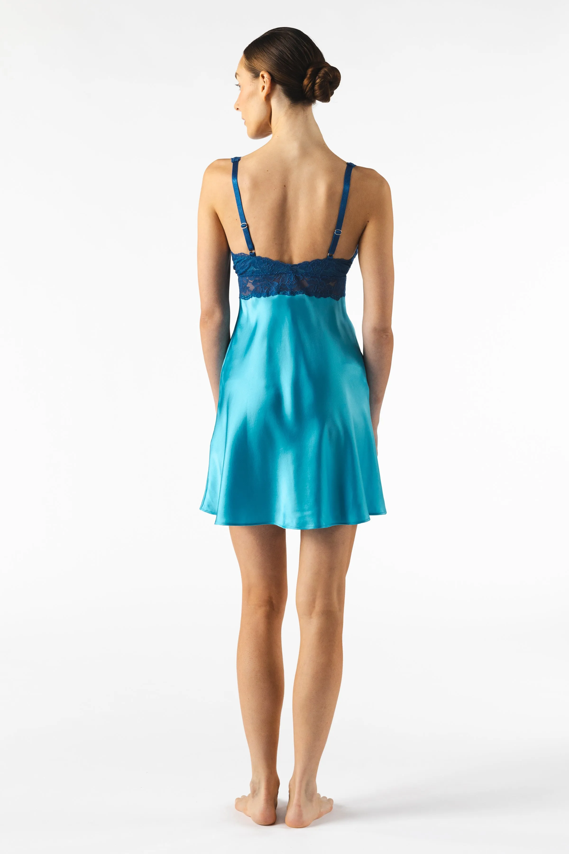Morgan Iconic Bust-Support Silk Chemise