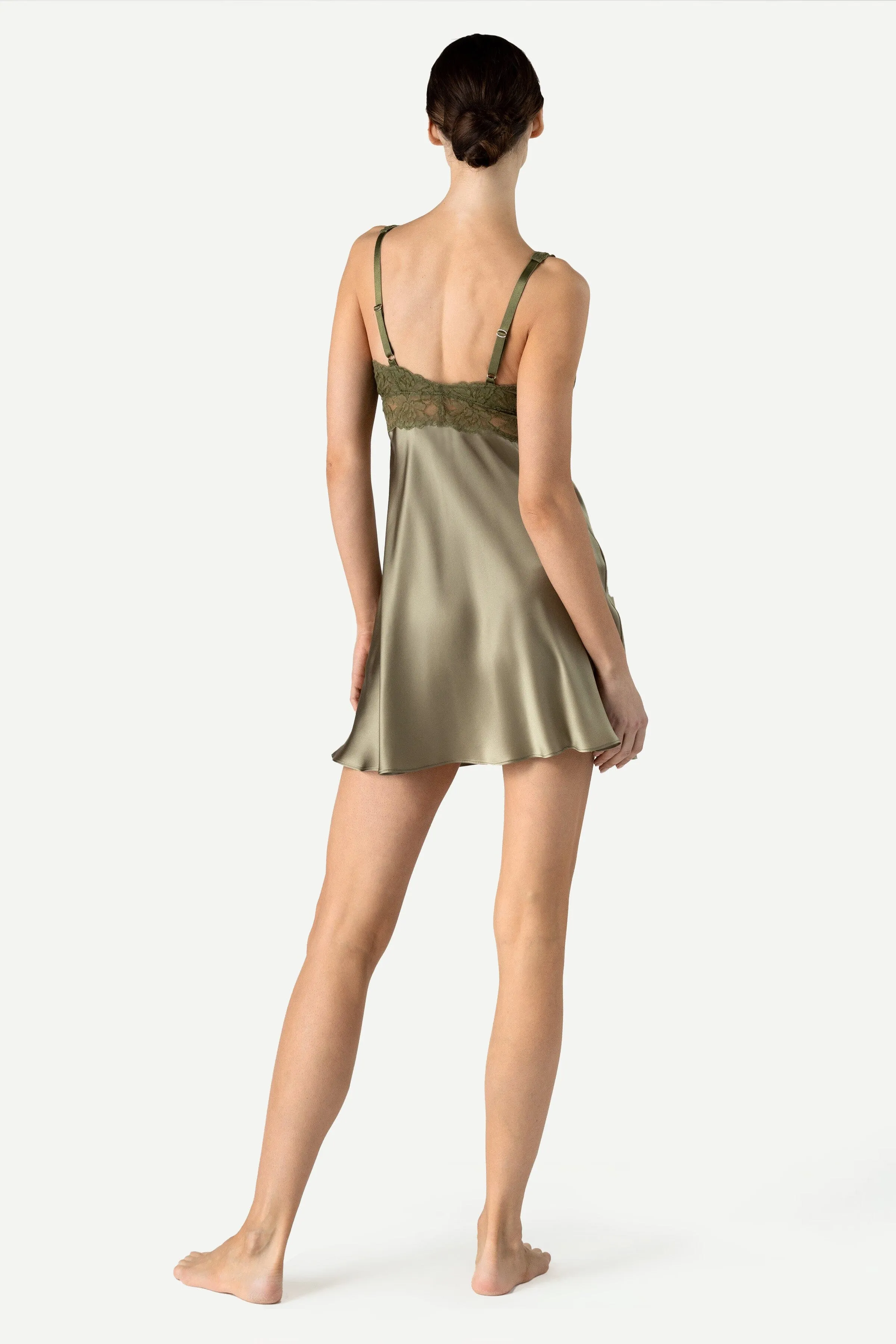 Morgan Iconic Bust-Support Silk Chemise