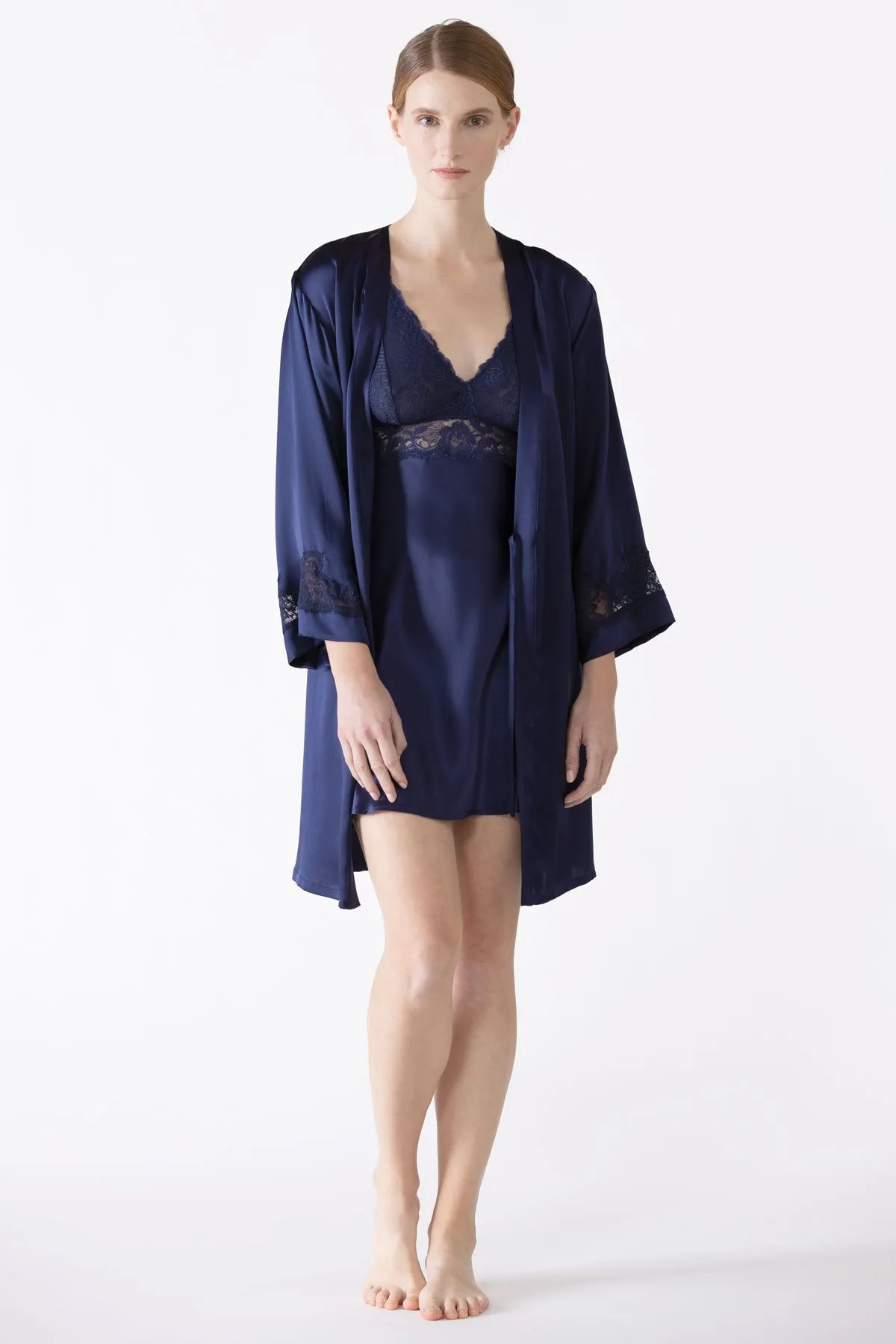 Morgan Iconic Bust-Support Silk Chemise