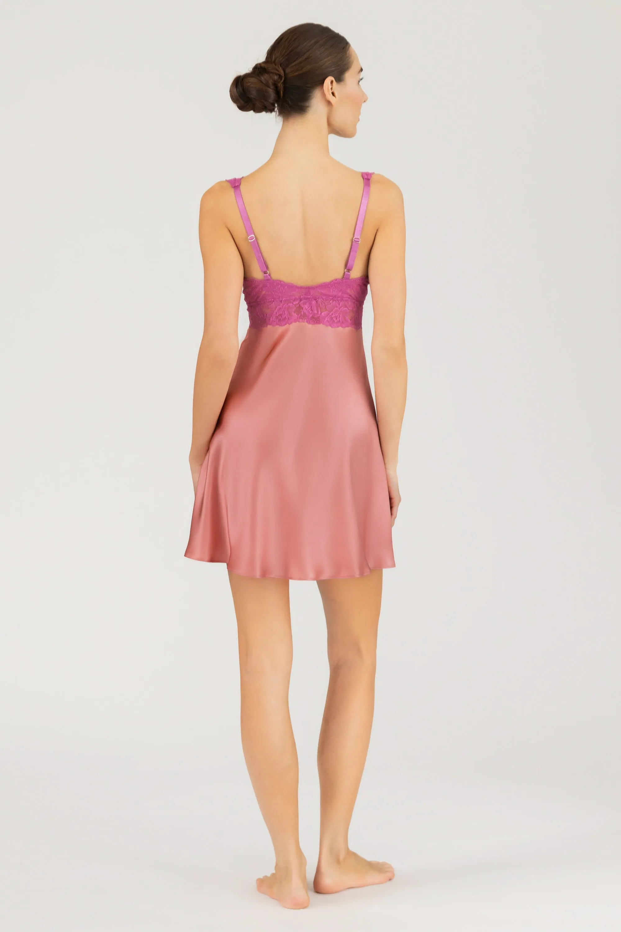 Morgan Iconic Bust-Support Silk Chemise