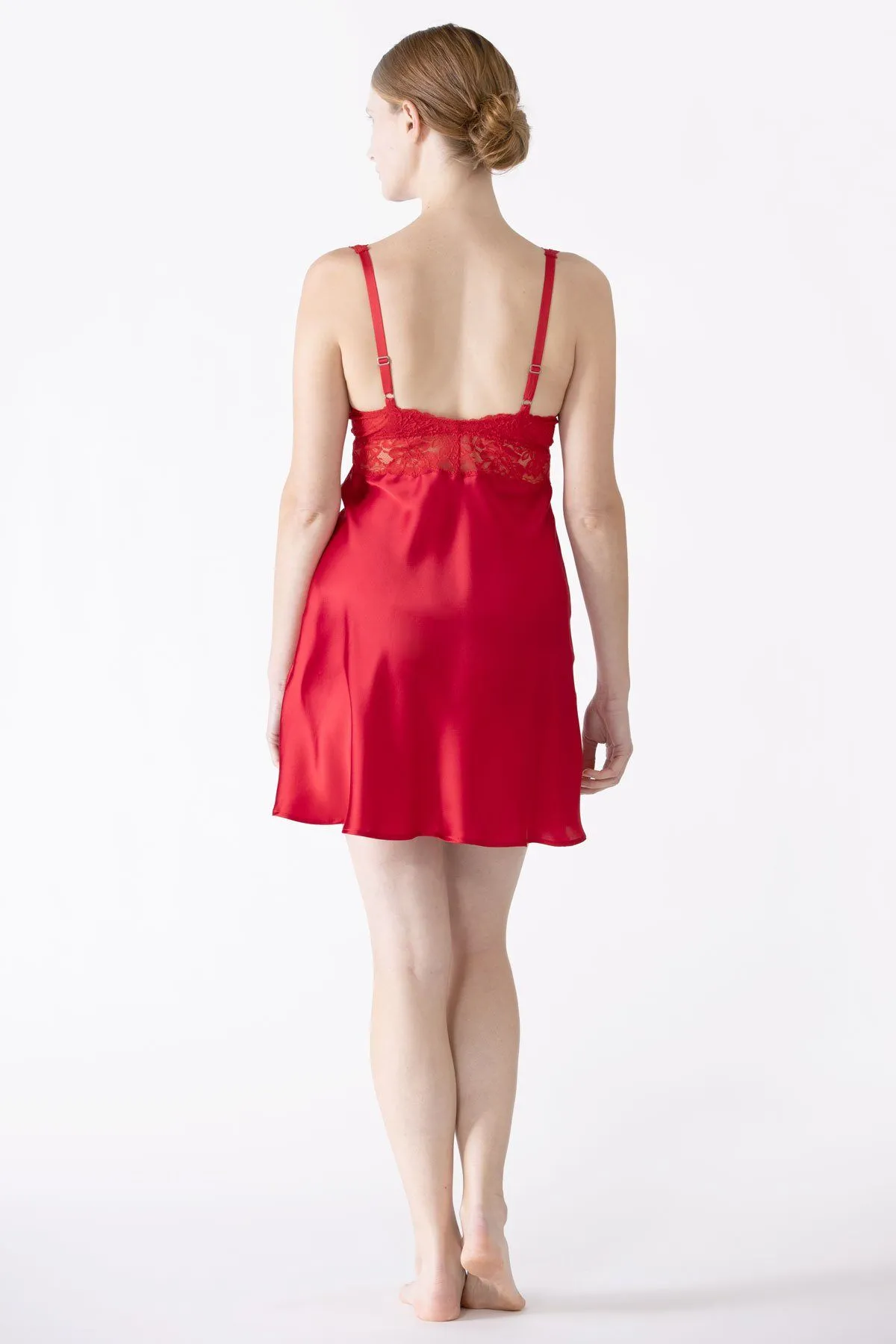 Morgan Iconic Bust-Support Silk Chemise