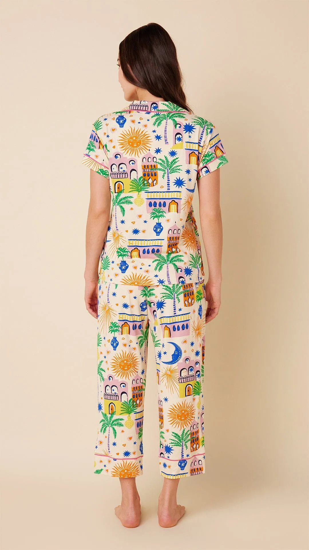 Moroccan Magic Pima Knit Capri Set