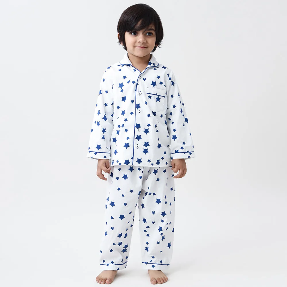 Navy Stars Pyjama Set