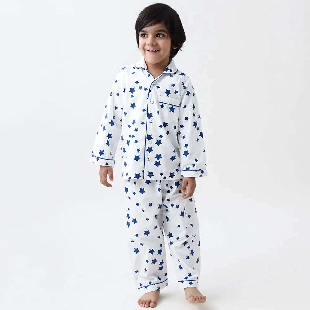 Navy Stars Pyjama Set