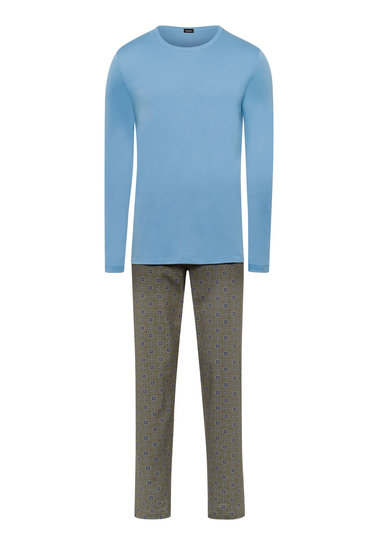 Night And Day Crew Neck Cotton Pajama Set | Antique Minimal 75111-2396