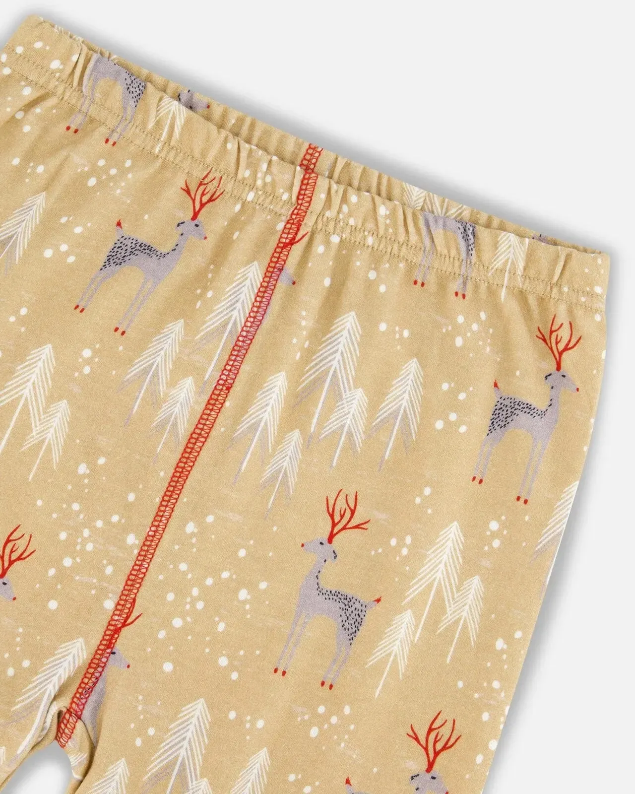 Organic Cotton Kid Two Piece Family Christmas Pajama Set