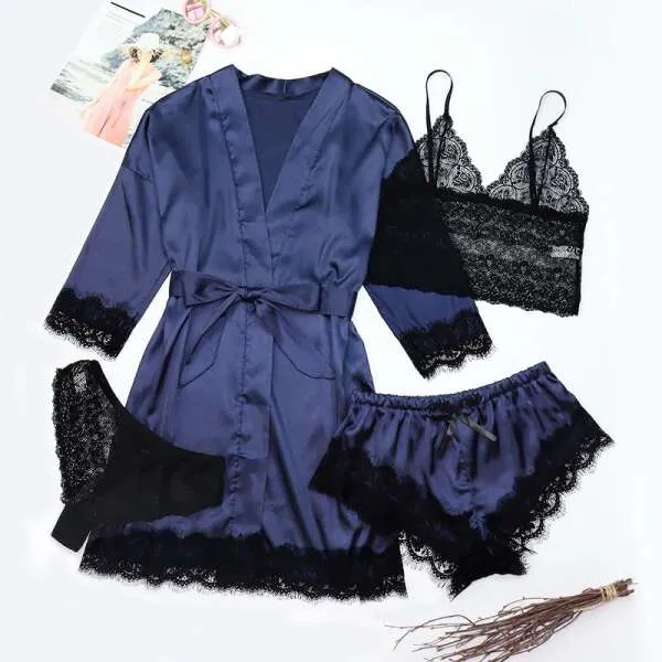 Pearlina - 4-piece set of pajamas and underwear
