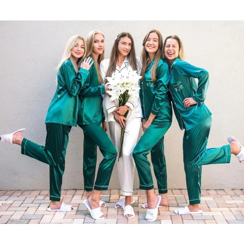Personalized Bride Full Sleeve Pajamas