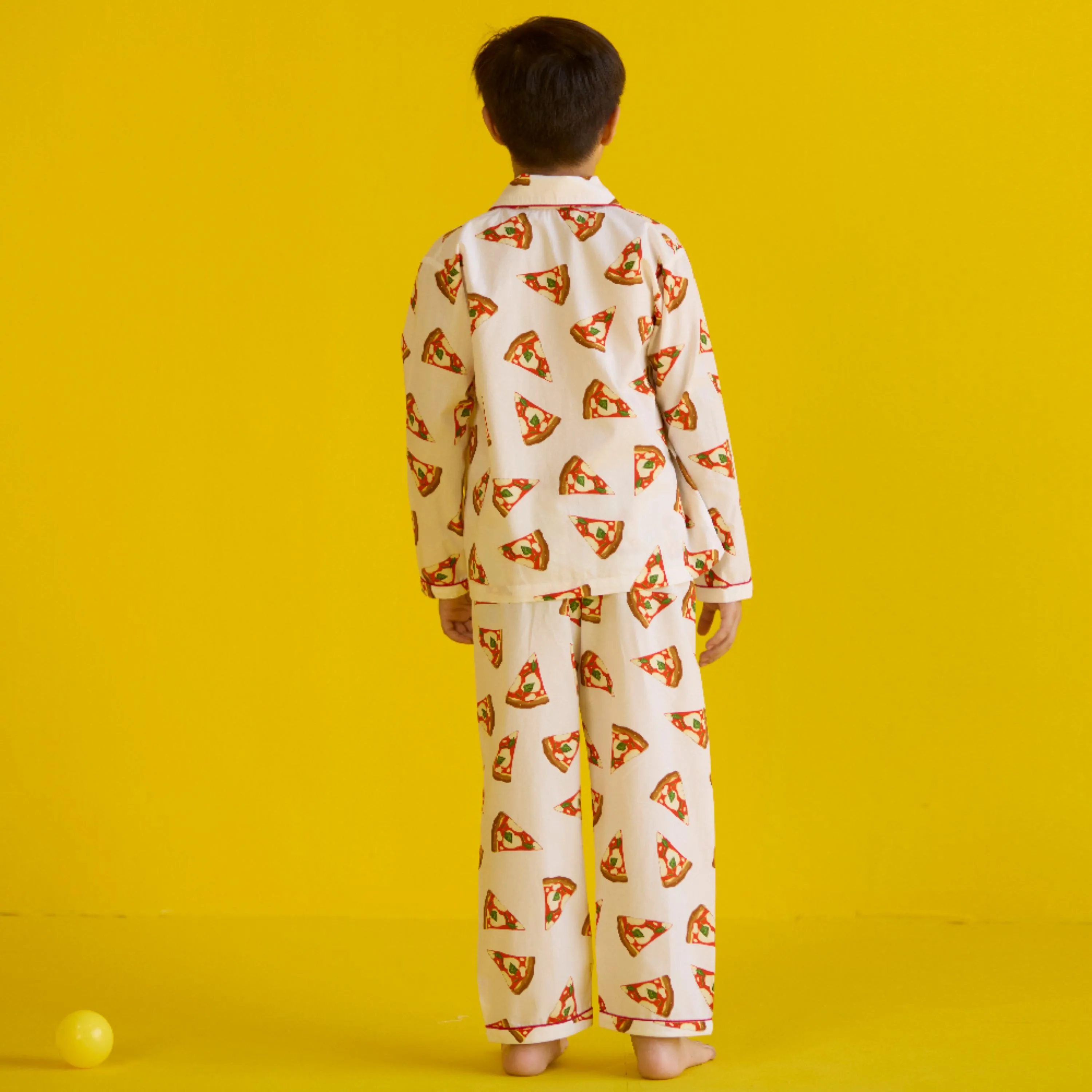 Pizza Party Pajama Set For Kids
