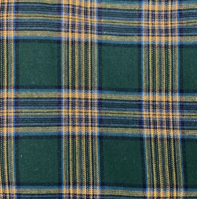 Plaid Flannel Shawl Collar Robe