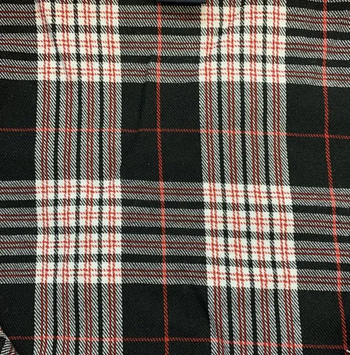 Plaid Flannel Shawl Collar Robe