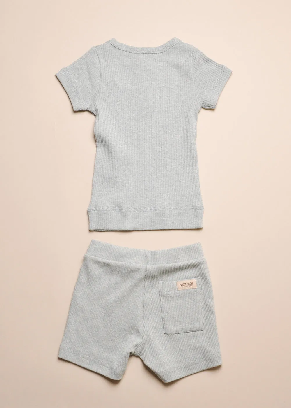 RIB HENLEY/SHORT SET