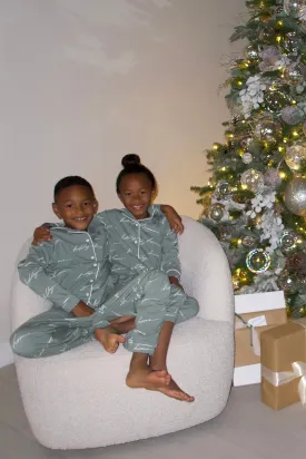 Sage Home For The Holidays Kids Pajama Set