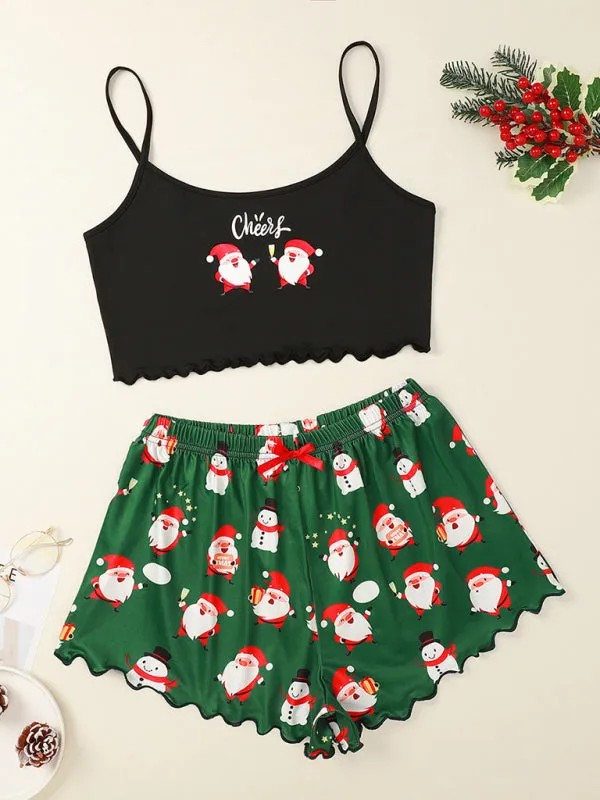 Santa Baby Holiday Pajama Set Christmas Loungewear