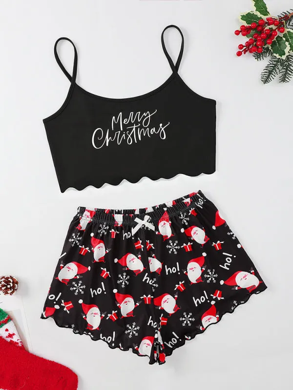 Santa Baby Holiday Pajama Set Christmas Loungewear