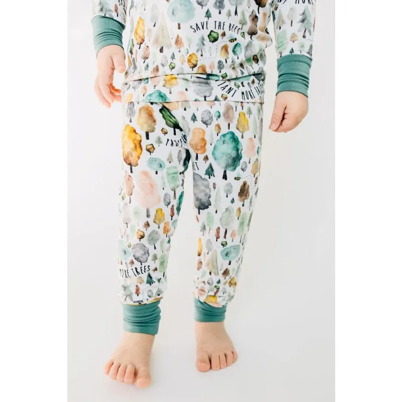 Save The Trees Two-Piece Pajama Set