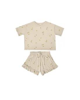 Short Sleeve Top Short Mosie Set | Bananas | Rylee and Cru