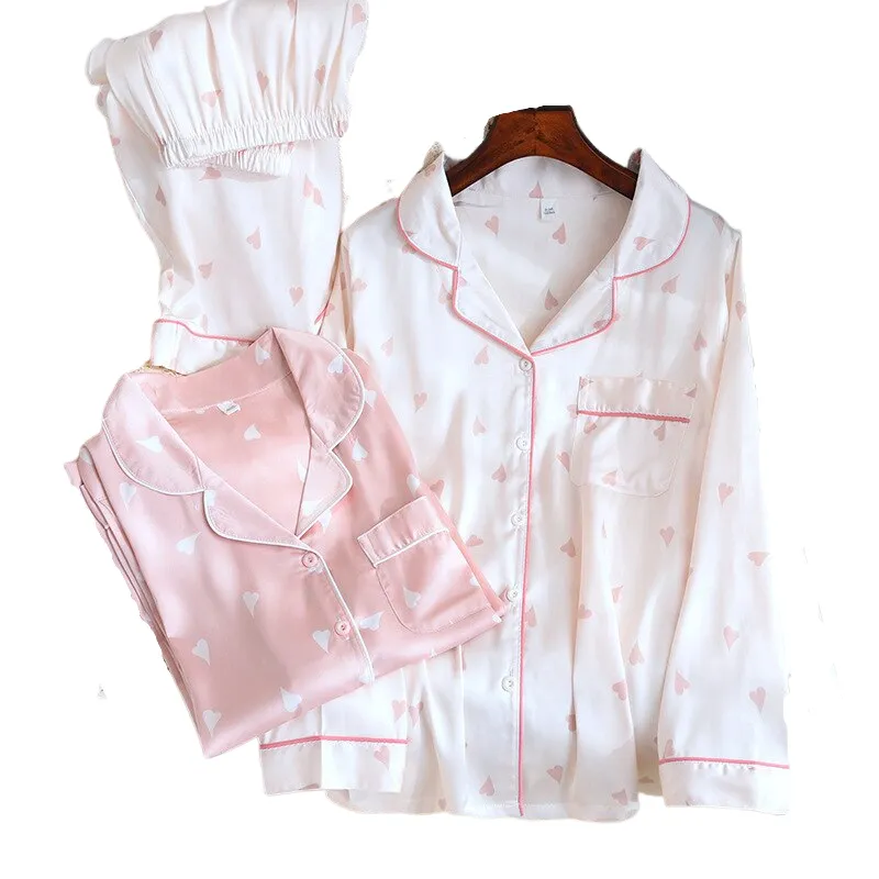 Silk Plus Size Pajama Set