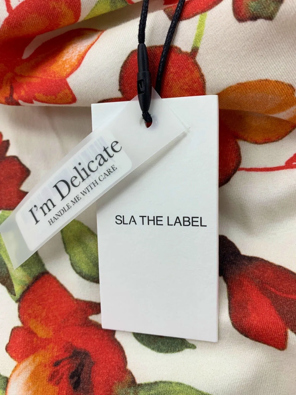 SLA The Label White Floral Capri Dress UK XXS