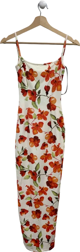 SLA The Label White Floral Capri Dress UK XXS