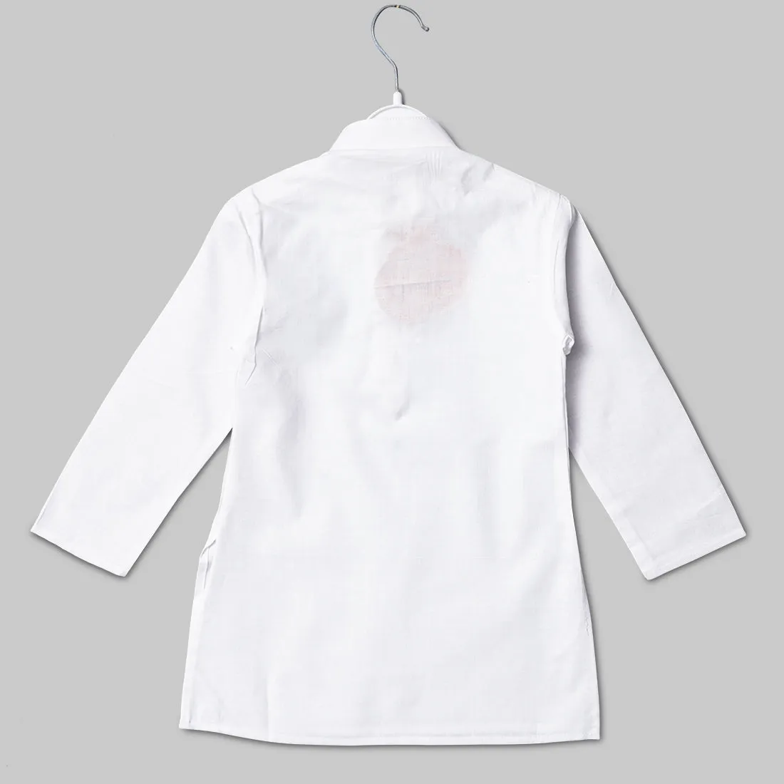 Solid White Kurta Pajama for Kids