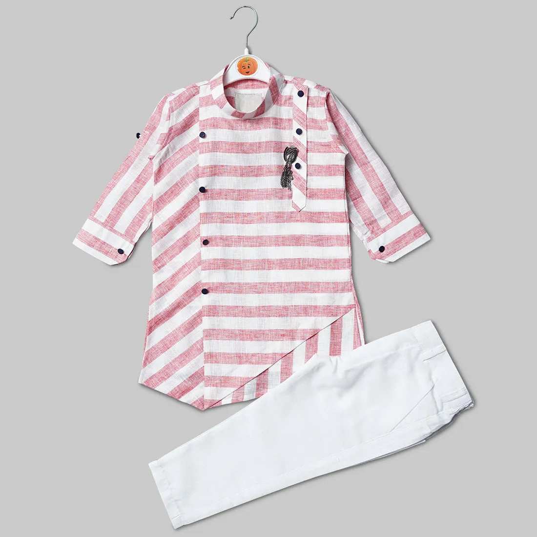 Stripped Boys Kurta Pajama