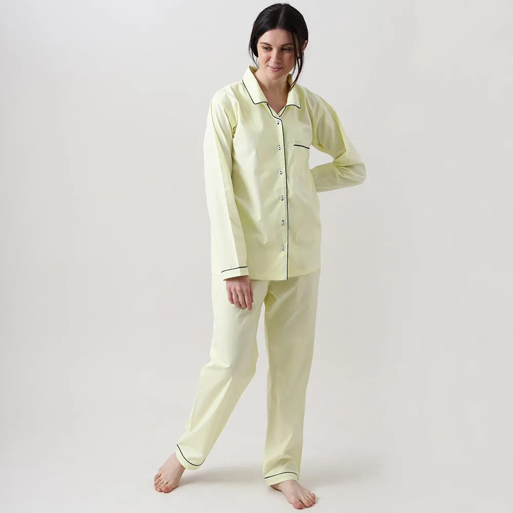 Sunshine Yellow Pajama Set for Women