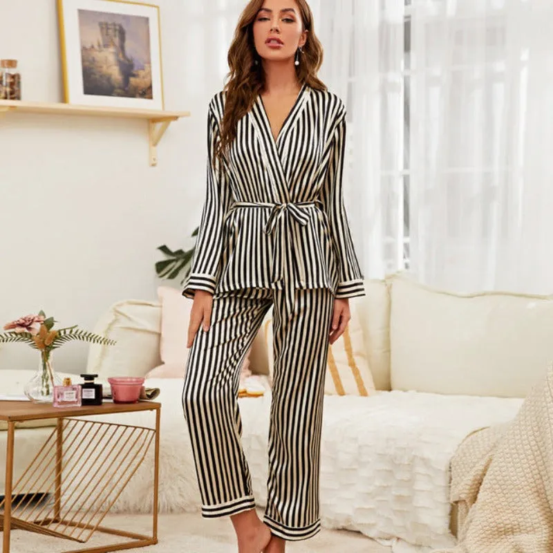 The Long Sleeved Printed Pajama Set