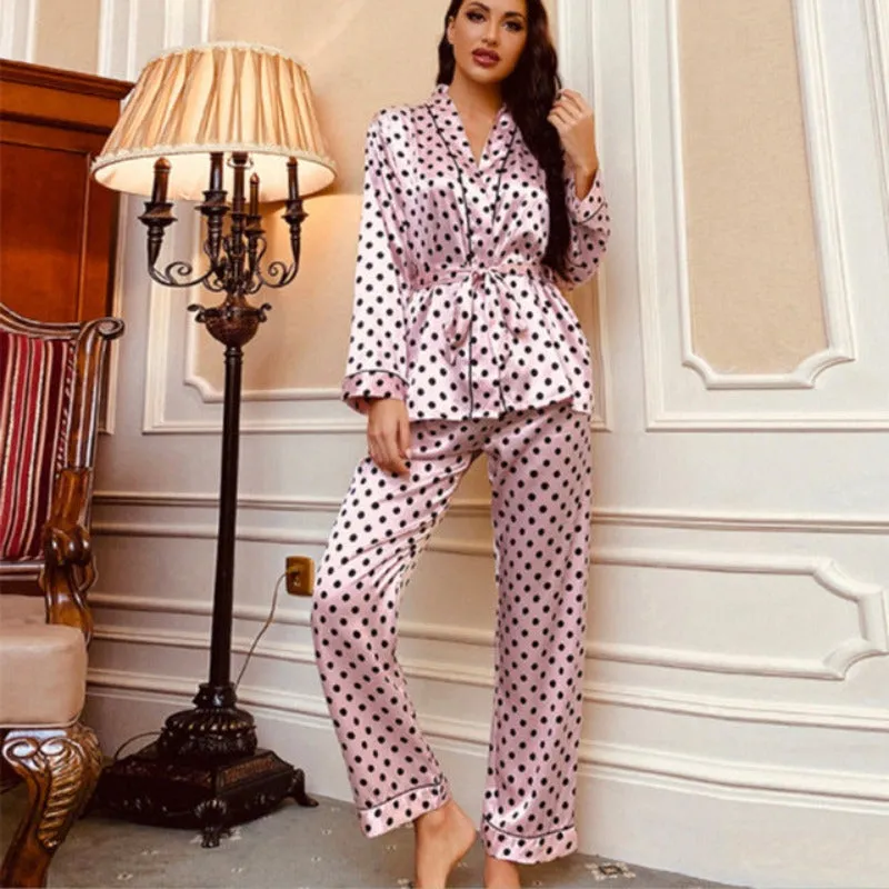 The Long Sleeved Printed Pajama Set